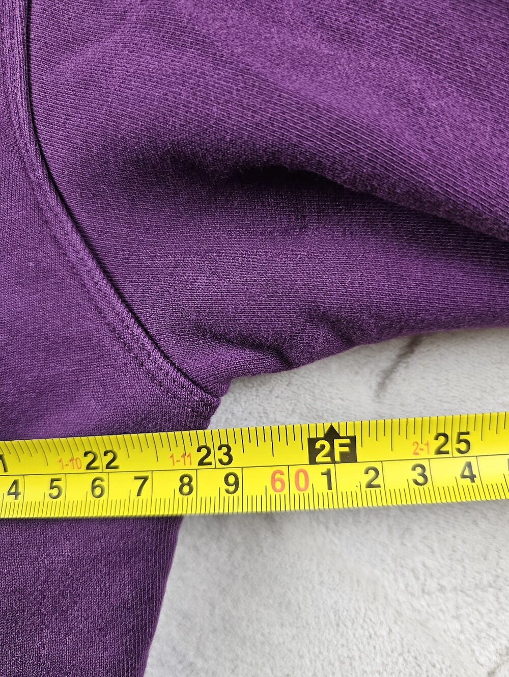 lululemon Perfectly Oversized Cropped Crewneck Sweatshirt Womens Large Pruple - Picture 3 of 8